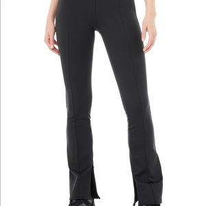 ALO - HIGH-WAIST 7/8 ZIP IT FLARE LEGGING